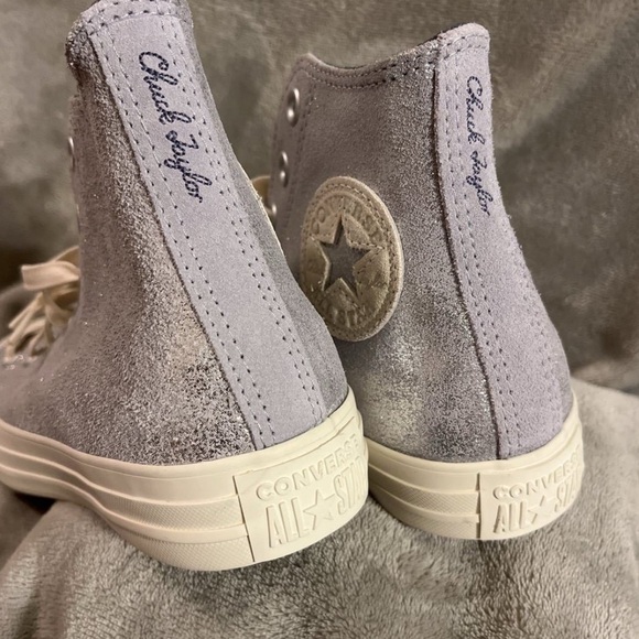 RARE Converse Chuck Taylor All Star Glitter High Top, Sz 6.5 - Picture 2 of 5
